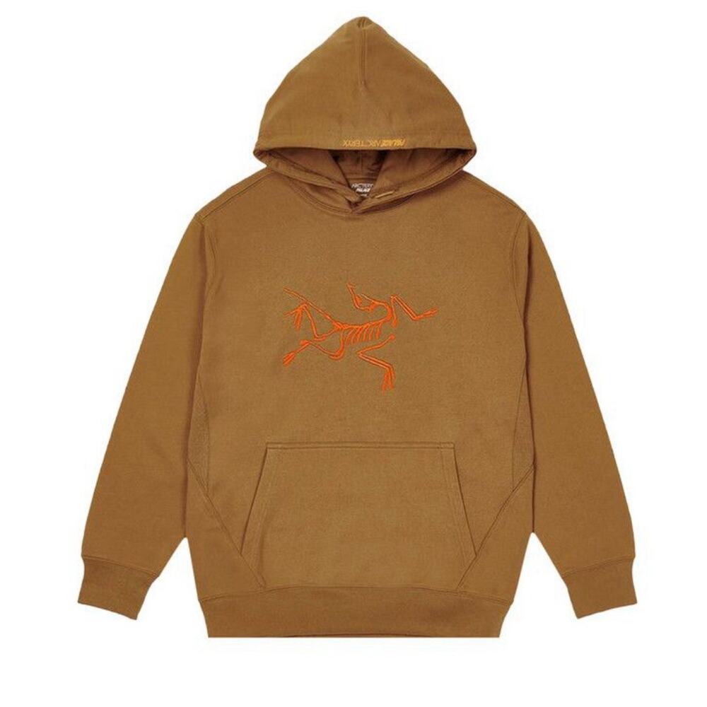Palace X Arc’teryx Hoodie 2020 Size Large Brown Deadstock Authentic Outdoors NWT